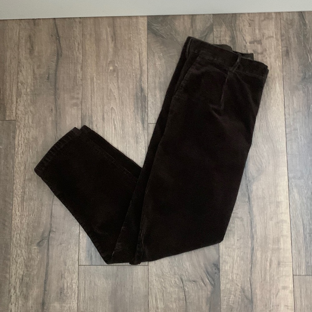 Corduroy baggy brown pants